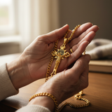 Golden St. Benedict Exorcism Cross - Blessings to you and your family
