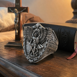Archangel Michael Steel Titanium Ring——Giving us the strength and courage to move forward