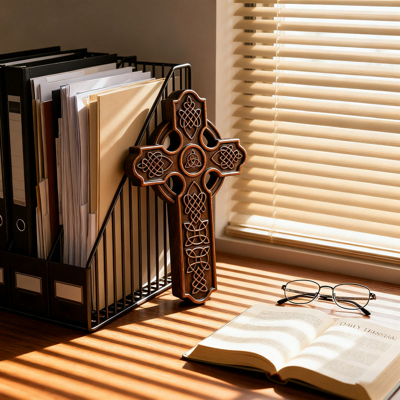 Keltisches Kreuz Holz schnitzerei