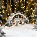Wooden Christmas LED Village Bridge Light – A Cozy Winter Wonderland in Your Home