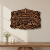 "Jesus, I Trust in You" - Handcrafted Solid Wood Religious Plaque with John 3:16 Eternal Promise