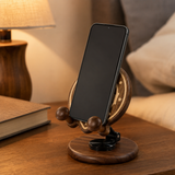 Beechwood Saint Benedict Cross Phone Stand – Foldable Adjustable Christian Desk Holder