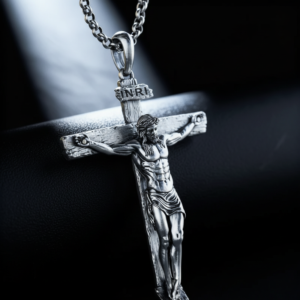 INRI Jesus Crucifix Cross Pendant Necklace – BGCOPPER