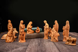 Jesus Manger Nativity Scene Wooden Statue Tabletop Ornament - Best Christmas Gifts