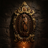 A Handcrafted Sanctuary: Our Lady of Guadalupe Wood Carving