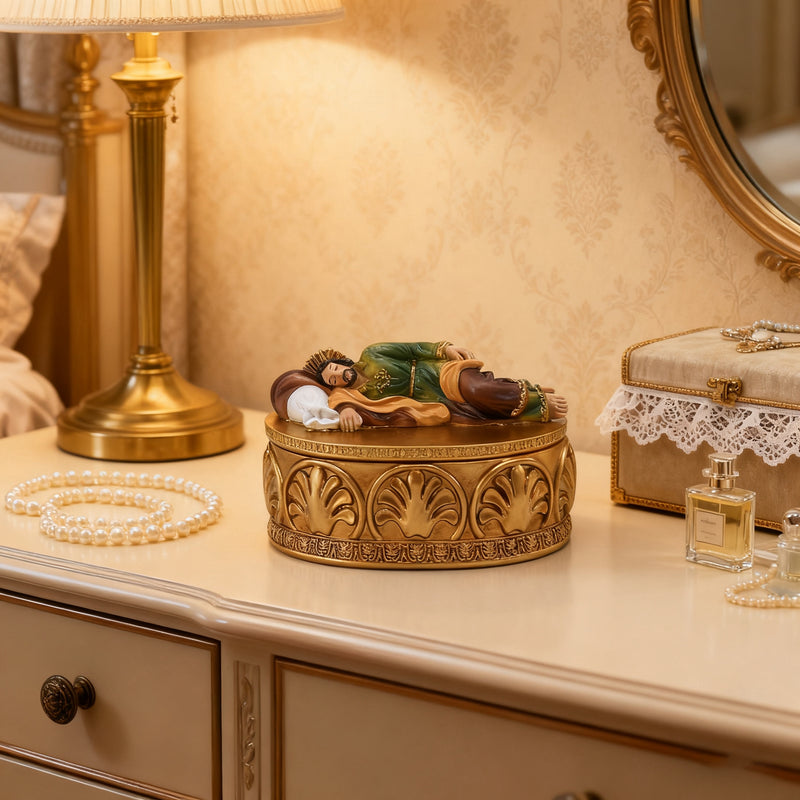 St. Joseph Guardian Jewelry Box | Let the Patron of Families Safeguard Your Treasures in Faith and Rest