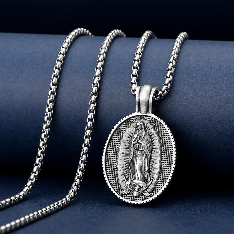 Our Lady of Guadalupe Virgin Mary Necklace,the patron saint of America and unborn children