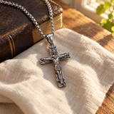 Trinity Crucifix Necklace – Father, Son & Holy Spirit Christian Cross Pendant