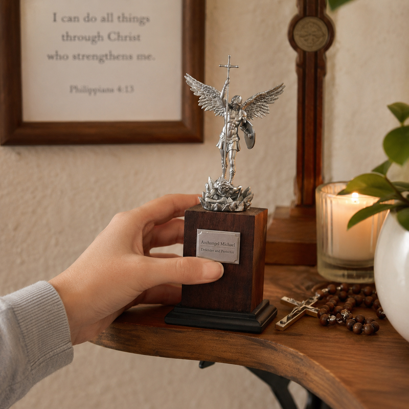 Archangel Michael Christian home display
