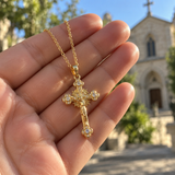 Neue religiöse schmuck frauen kreuz anhänger design nische halskette schlüsselbein kette