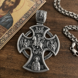S925 Sliver Passion of Christ and St. George Silver Pendant