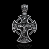 S925 Sliver Passion of Christ and St. George Silver Pendant
