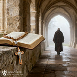 (Only $9.90 before Christmas) St. Benedict's Cross Exorcism Rose Necklace