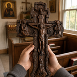 A Sacred Presence for Your Home: Hand-Carved Orthodox Cross