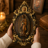 A Handcrafted Sanctuary: Our Lady of Guadalupe Wood Carving