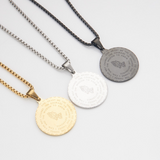 Serenity Prayer Medallion Necklace: A Daily Reminder of Faith & Resilience