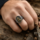925K Sterling Silver Praying Hands Ring - Christian Symbol of Faith and Devotion
