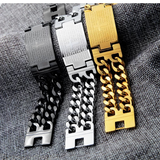 Men's Stainless Steel Cross - Bible Bracelet