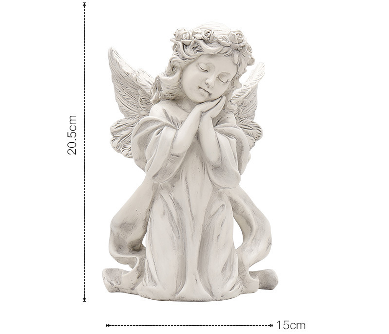 Little angel statue mini angel sculpture statue indoor and outdoor home garden decoration vintage decorative gifts