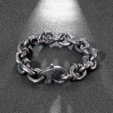 Men's Stainless Steel Spike Bracelet