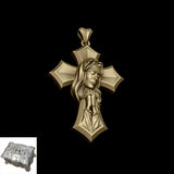 Crucifixion Prayer Necklace Madonna Prayer S925K Silver Necklace