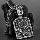 Saint George Necklace Amulet Unisex Pendant Gift