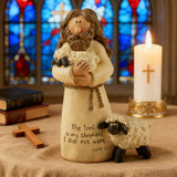 The Good Shepherd Resin Figurine: "The Lord is My Shepherd" ✨🙏