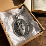 Sacred Heart Medallion Necklace