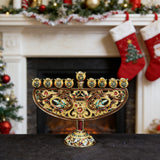 Enamel Hanukkah Menorah