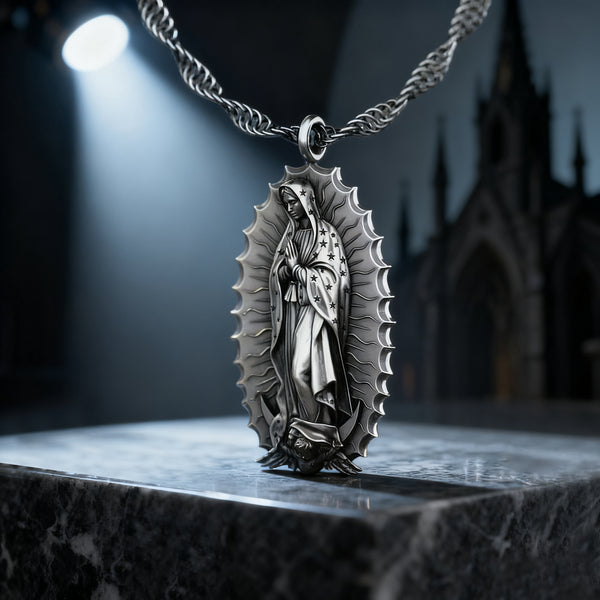 Our Lady of Guadalupe S925k Silver Necklace