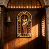 Sacred Heart of Jesus Arch Wooden Tabletop Decor