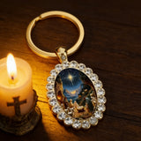 Nativity Scene Pendant & Keychain: A Radiant Tribute to the First Christmas