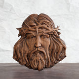 Handcrafted Beechwood Jesus Thorn Crown Wall Hanging — A Sacred Reminder of His Everlasting Love