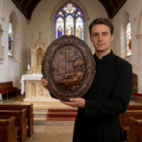 The Prayer in Gethsemane Solid Wood Carving: Find Steady Strength in His Sorrow