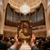 Immaculate Heart of Mary Hand-Carved Beech Wood Sculpture | Sacred Home Altar Ornament