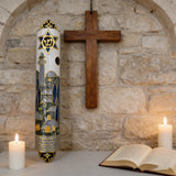 Hand-Painted Enamel Mezuzah: The Dual Essence of Faith & Craftsmanship