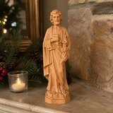 Joseph Beechwood Round Carved Tabletop Ornament