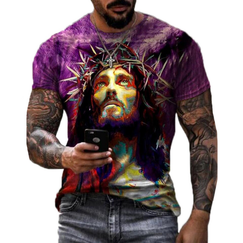Fashionable and beautiful religious Christ Jesus 3D print clothing