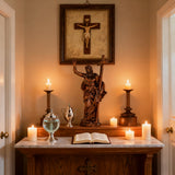 “He Is Risen” — Hand-Carved Boxwood Jesus Resurrection Statue | Symbol of Hope, Faith & New Life