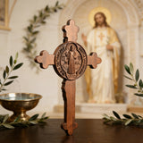 Dual Divine Cross: Christ’s Redemption & St. Benedict’s Protection