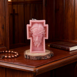 Jesus Crucifix Scented Candle: A Sacred Glow of Sacrifice & Devotion