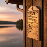 Lake House Prayer Wood Wall Plaque