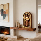 Sacred Heart of Jesus Arch Wooden Tabletop Decor