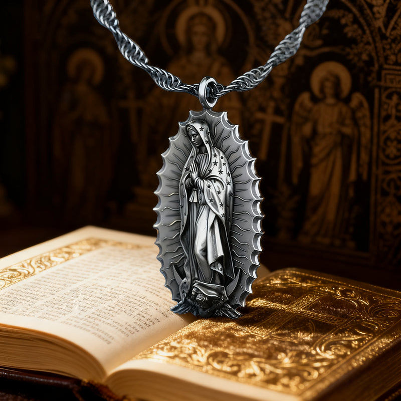 Our Lady of Guadalupe S925k Silver Necklace