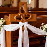 50% Off Today!Interwoven Hearts Wood Cross - A God-Centered Symbol for Marriage & Anniversaries