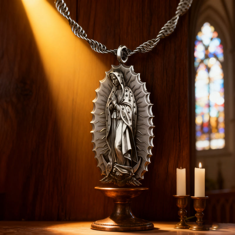 Our Lady of Guadalupe S925k Silver Necklace