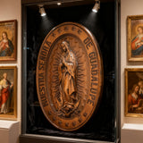 Vintage Colorful Our Lady of Guadalupe Wood Carving 🎨🪵 - Patron Saint of the Americas & Unborn Children 🙏🛡️