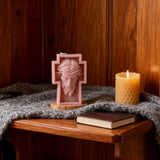 Jesus Crucifix Scented Candle: A Sacred Glow of Sacrifice & Devotion