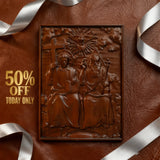 50% Off Today!Bgcopper Holy Trinity Wooden Wall Decoration