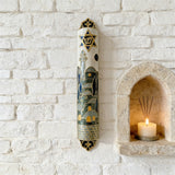 Hand-Painted Enamel Mezuzah: The Dual Essence of Faith & Craftsmanship